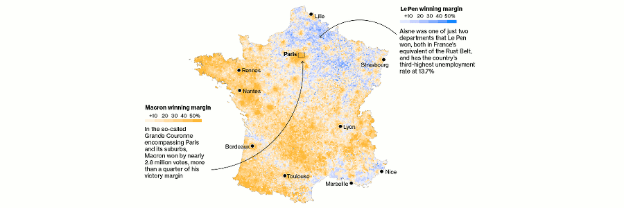 French Election Second Round Maps