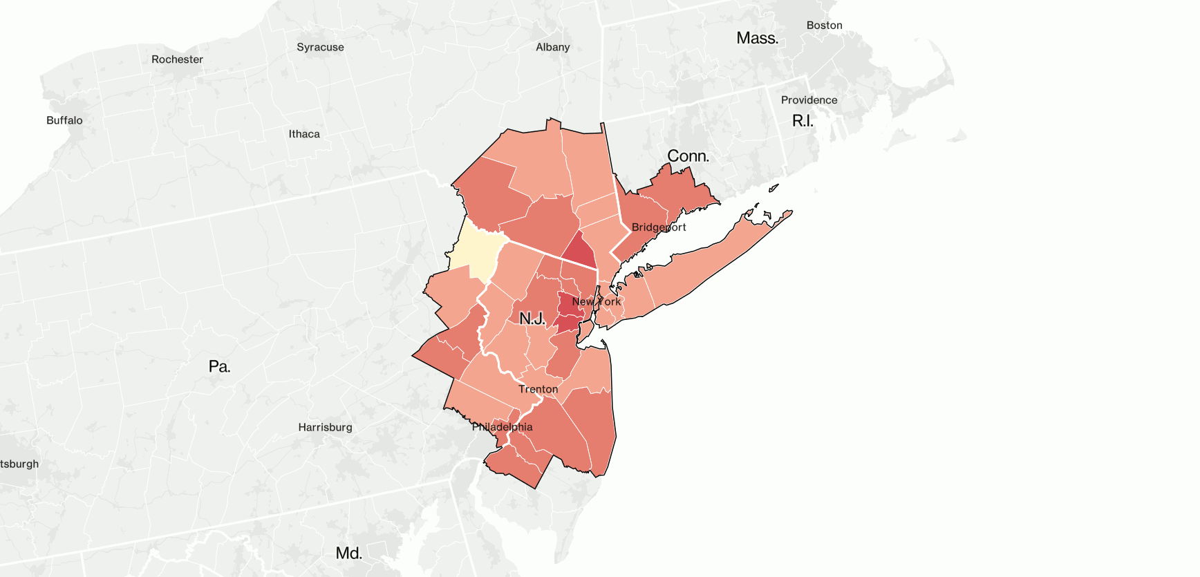 What the Covid-19 Case Count Looks Like Regionally